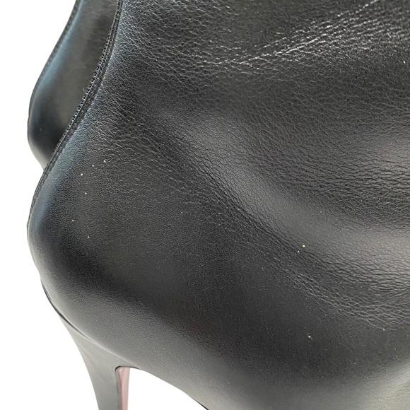 Christian Louboutin Alta Ariella Black Leather Knee High Boots 41 - Picture 14 of 16